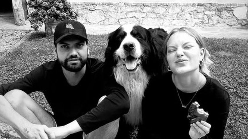 Cheyenne Ochsenknecht drückt ihrem Bruder Jimi zum Prozessstart die Daumen