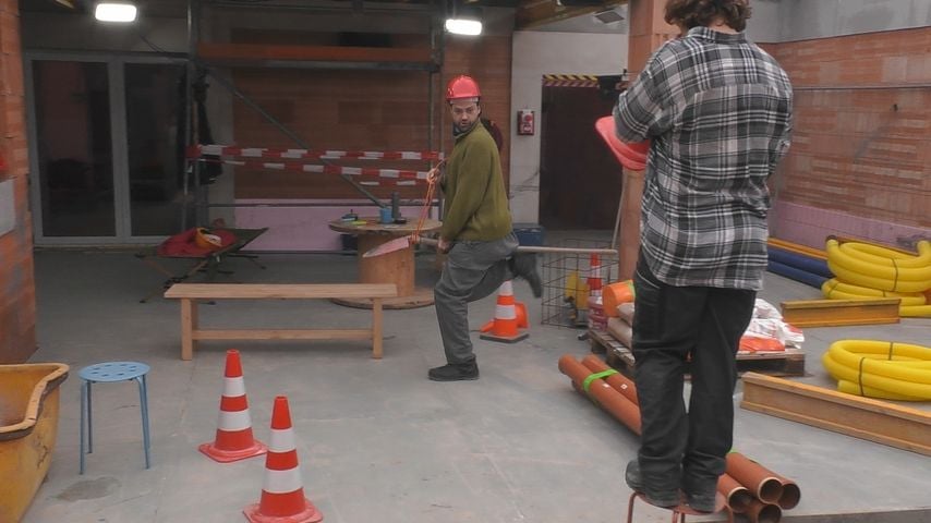 Jimi Blue und Erik beim "Hobby Horsing"