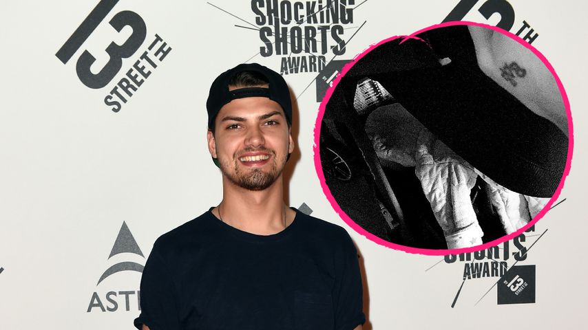 Stolzer Papa: Jimi Blue Ochsenknecht mit Baby Snow unterwegs