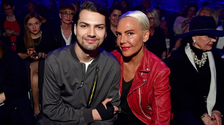 Jimi Blue und Natascha Ochsenknecht im März 2017 in Frankfurt am Main