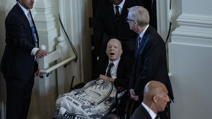 Jimmy Carter bei Rosalynns Beerdigung