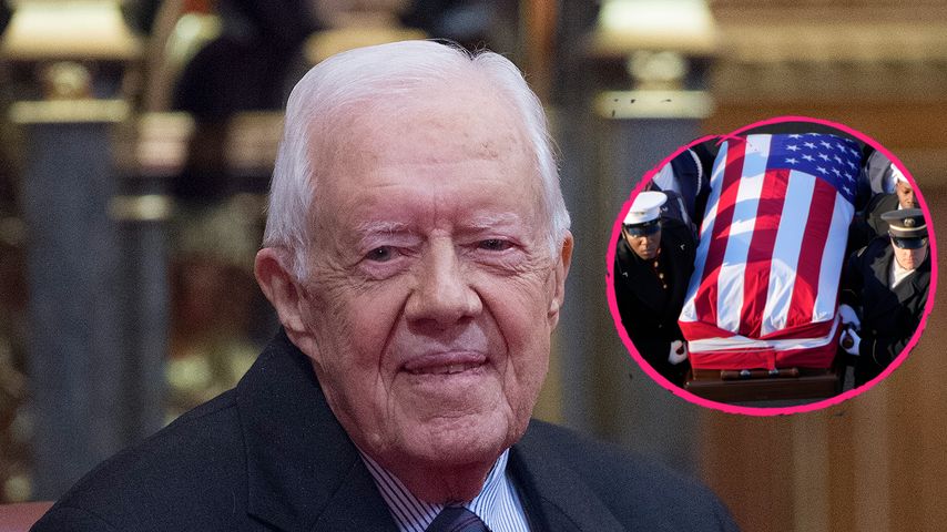 Jimmy Carters sterbliche Überreste im Kapitol angekommen
