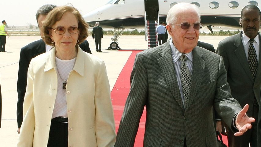 Jimmy Carter und seine Frau Rosalynn, April 2008
