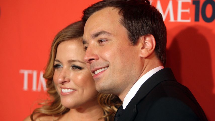 Jimmy Fallon mit seiner Frau Nancy, Mai 2009