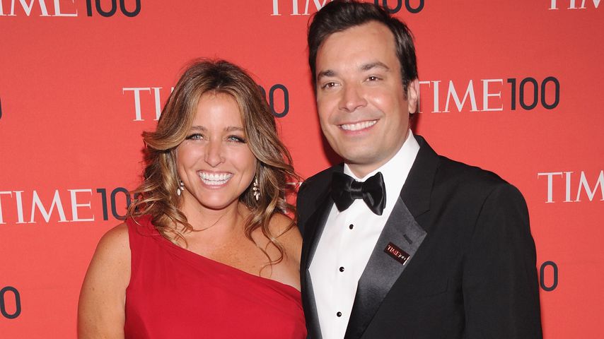 Jimmy Fallon mit seiner Frau Nancy