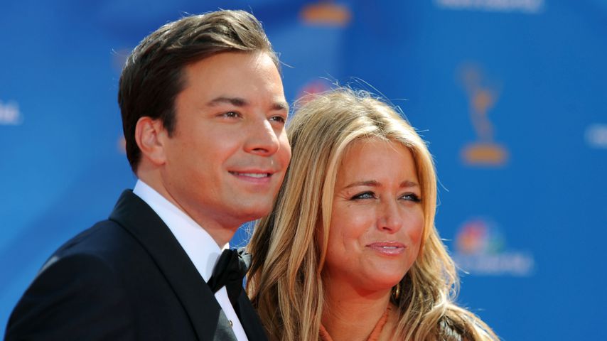 Jimmy Fallon und seine Frau Nancy im August 2010