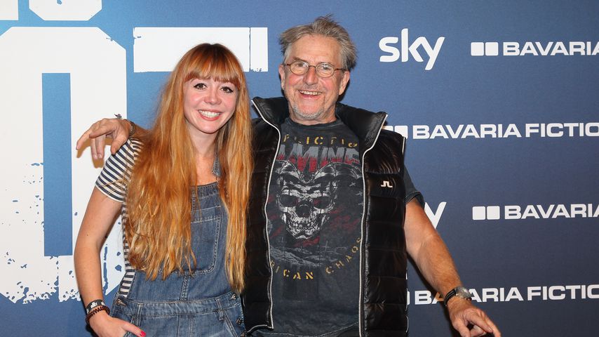 Joanna Semmelrogge mit ihrem Vater Martin, November 2018