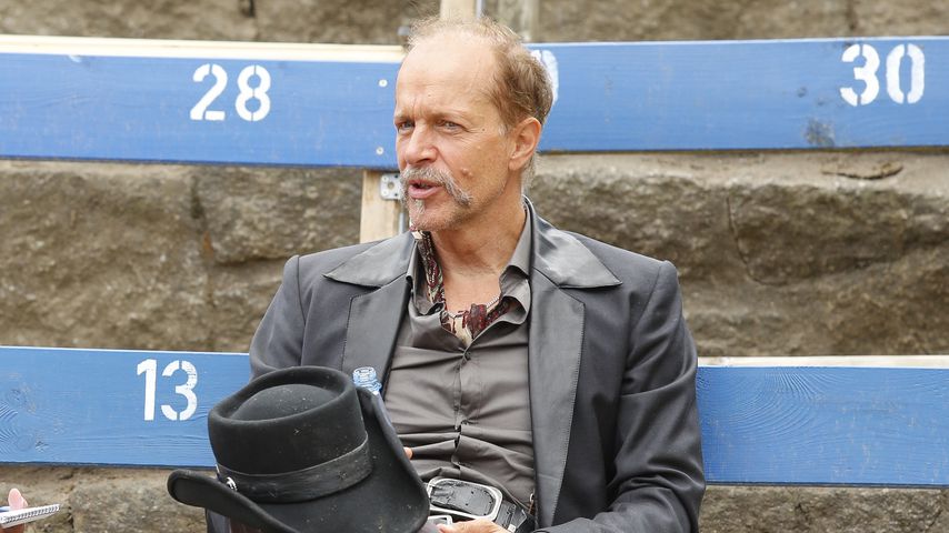Jochen Horst bei der Fotoprobe zu "Winnetou und das Geheimnis der Felsenburg"