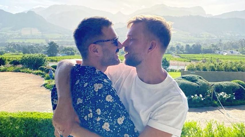 Jochen Schropp mit seinem Partner Norman