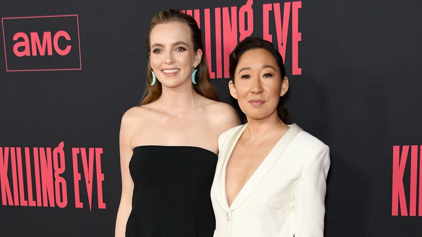 Jodie Comer und Sandra Oh bei der Premiere der zweiten Staffel von "Killing Eve"