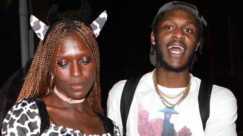 Jodie Turner-Smith mit einem Unbekannten im Oktober 2023