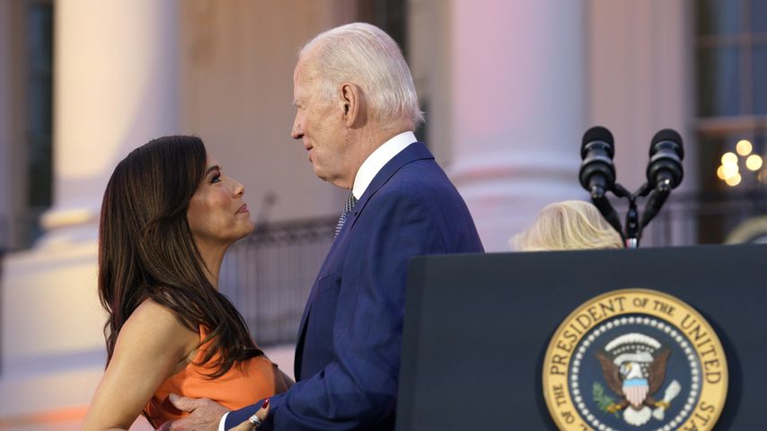 Eva Longoria und Joe Biden im Juni 2023 in Washington D.C.
