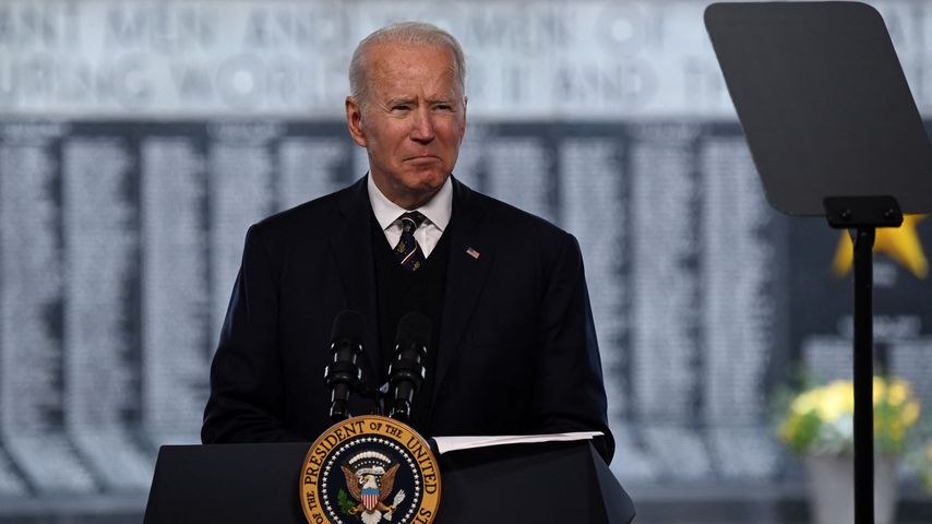 Joe Biden am 30. Mai 2021 im Veterans Memorial Park