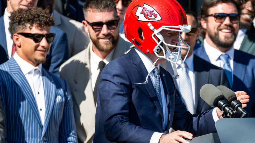 Joe Biden mit den Kansas City Chiefs im Weißen Haus, Mai 2024