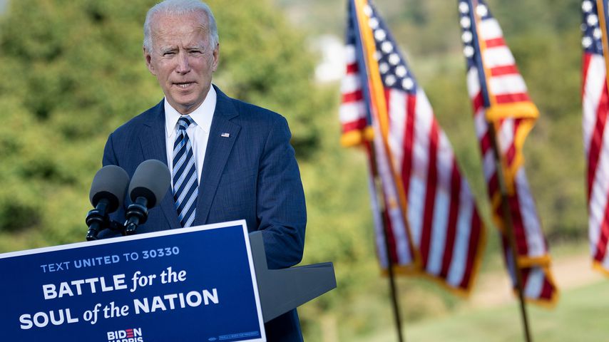 Joe Biden bei einem Wahlkampfevent in der US-Stadt Gettysburg im Oktober 2020
