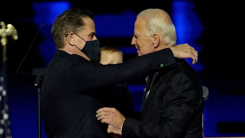 Joe Biden mit seinem Sohn Hunter