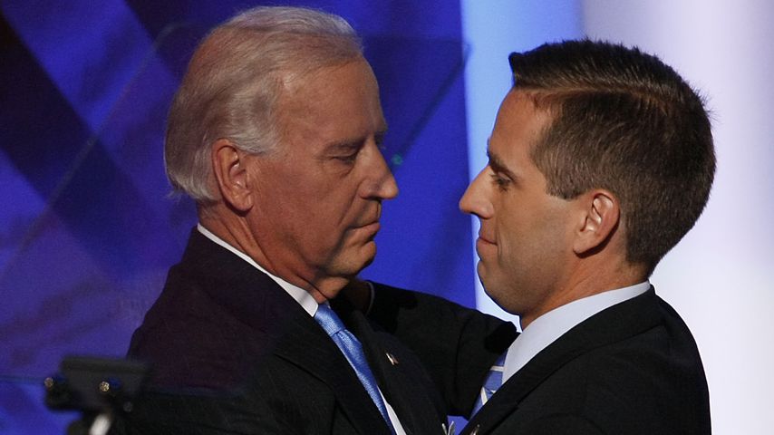 Joe Biden und sein Sohn Beau Biden, 2008