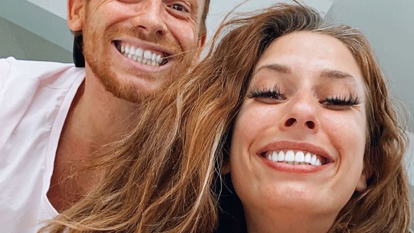 Joe Swash und Stacey Solomon mit ihrem Sohn