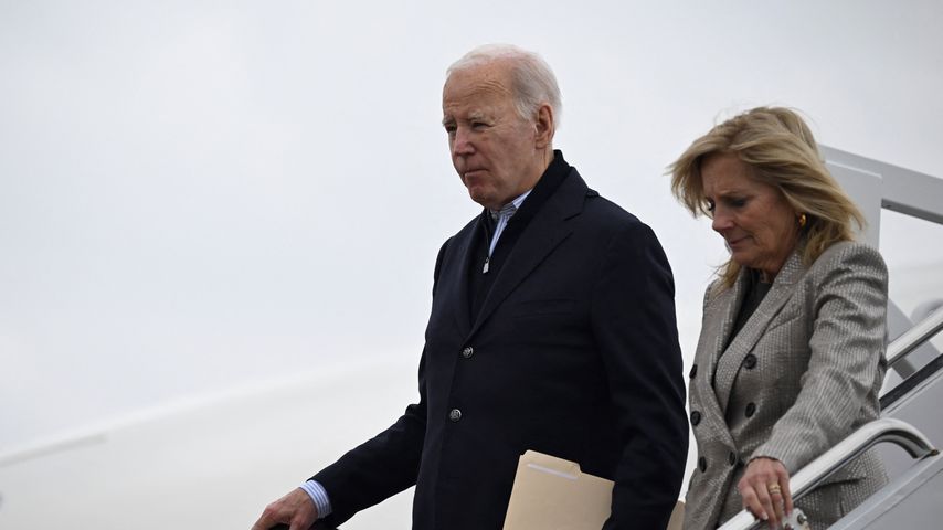 Joe und Jill Biden bei ihrer Ankunft im US-Bundesstaat Delaware, Dezember 2023