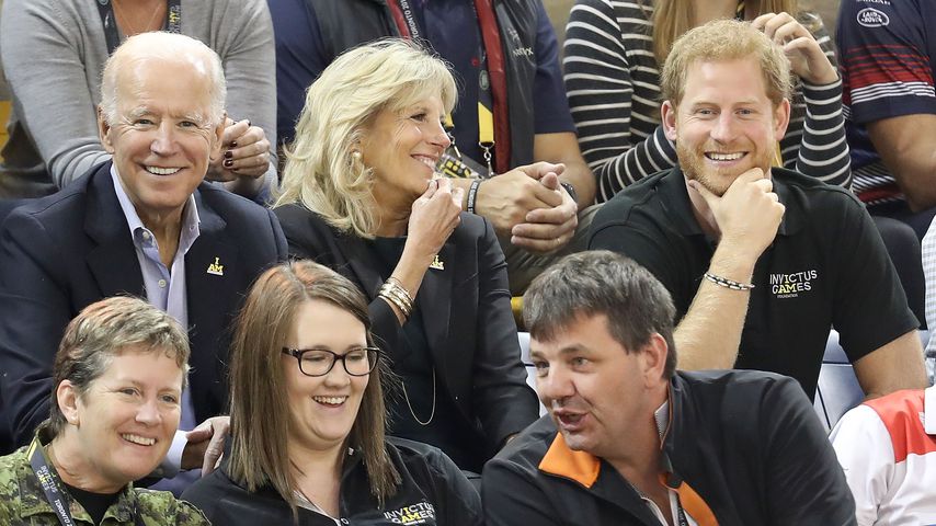 Joe und Jill Biden und Prinz Harry bei den Invictus Games in Toronto im September 2017