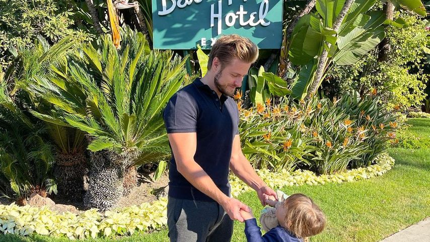 Jörn Schlönvoigt und Tochter Delia in Beverly Hills, 2022