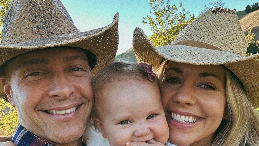 Joey Lawrence und Samantha Cope mit ihrer Tochter, November 2023