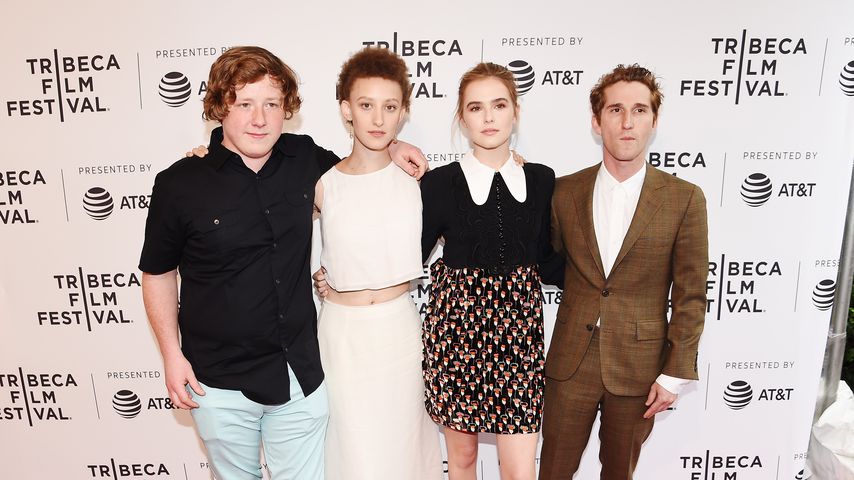 Joey Morgan, Maya Eshet, Zoey Deutch und Max Winkler bei der "Flower"-Premiere 2017