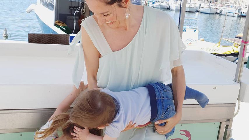 Johanna Klum mit ihren Kindern