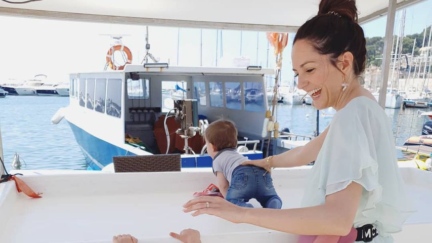 Johanna Klum mit ihren zwei Kids