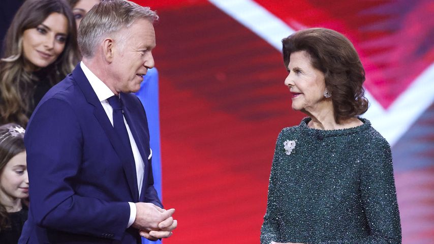 Johannes B. Kerner und Königin Silvia von Schweden, "Ein Herz für Kinder"-Gala