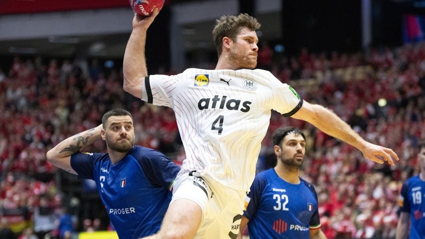 Johannes Golla beim WM-Spiel Deutschland gegen Italien, Januar 2025