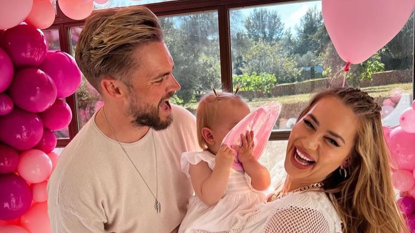 Johannes Haller und Jessica mit ihrer Tochter Hailey