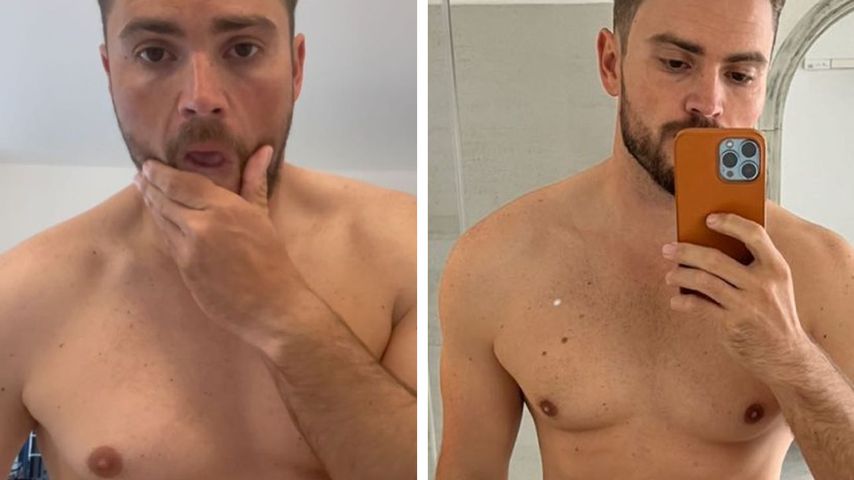 Bauchvergleich: Johannes Haller teilt ein Fitnessupdate