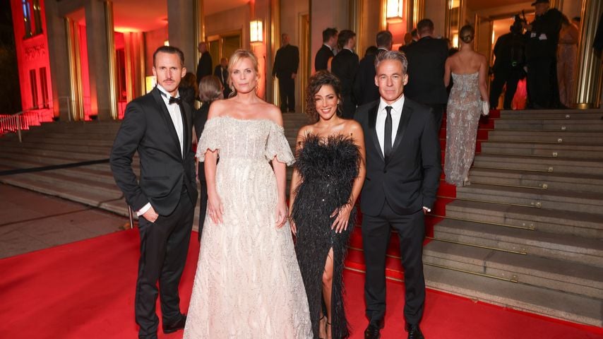 Johannes Hendrik Langer, Melanie Marschke, Amy Mussul und Marco Girnth beim 29. Leipziger Opernball
