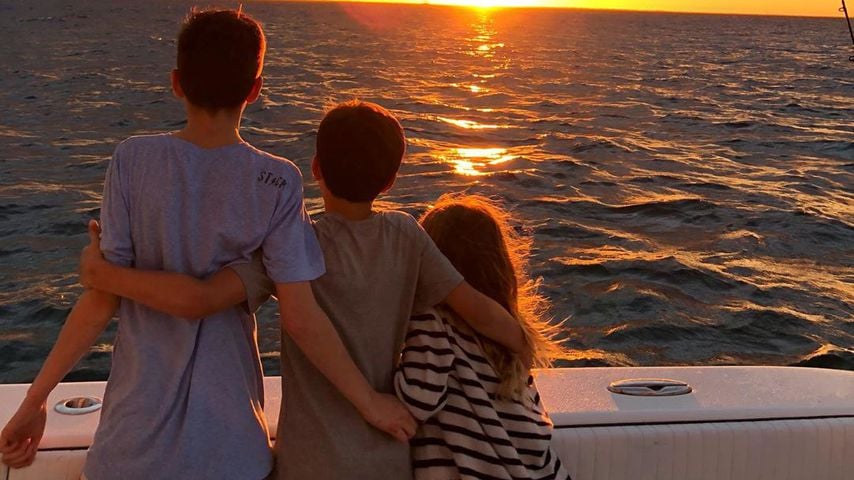 John, Benjamin und Vivian, Kinder von Tom Brady