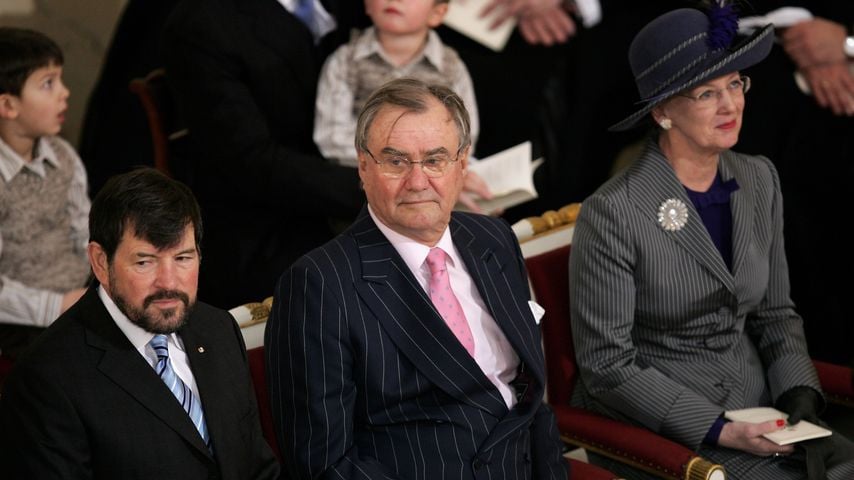 John Donaldson, Henrik und Margrethe von Dänemark bei der Taufe von Prinz Christian in der Christiansborg Slotskirke, 2006