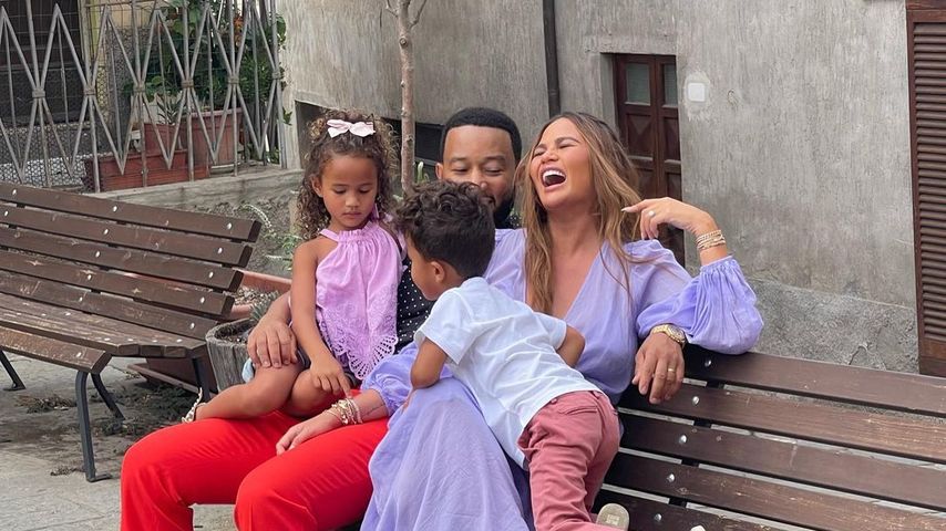 John Legend, Chrissy Teigen und ihre Kinder Luna und Miles im September 2022