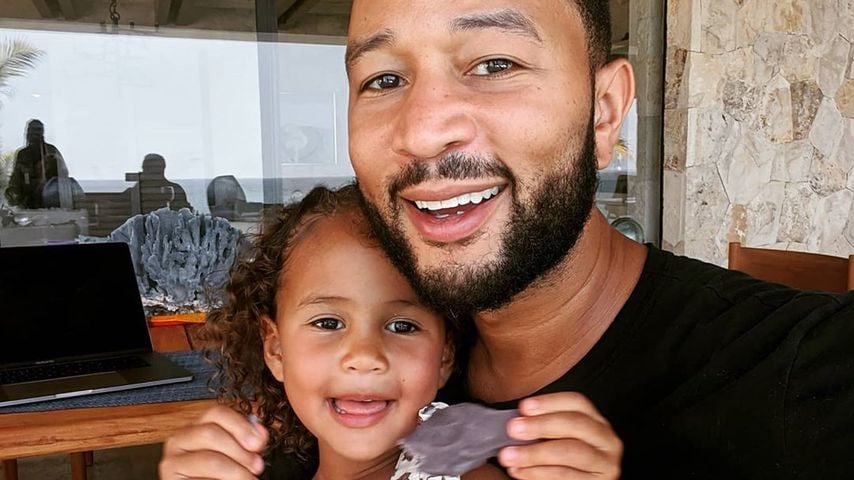 John Legend und seine Tochter Luna Simone im Juli 2020