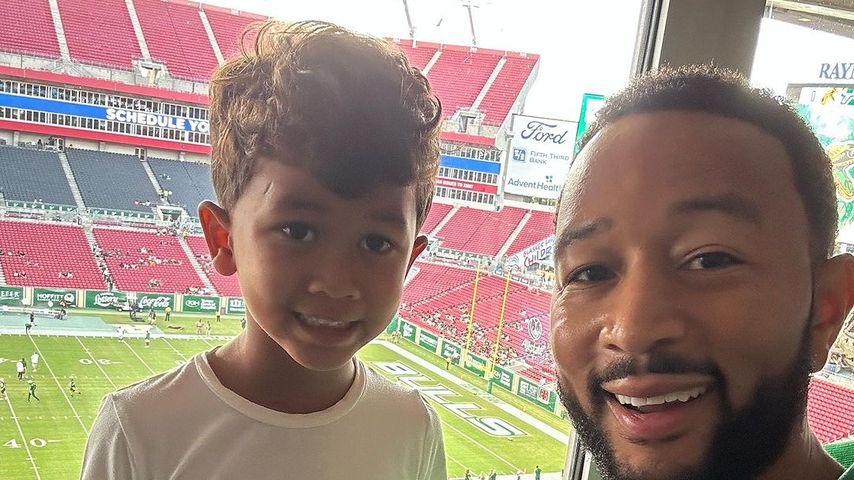 John Legend mit seinem Sohn Miles