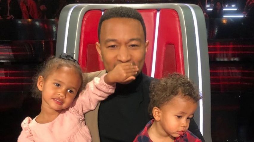John Legend mit Luna und Miles bei "The Voice"