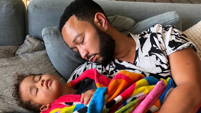 John Legend mit seinem Sohn Miles