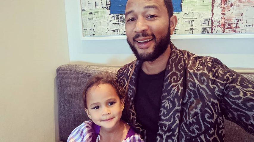 John Legend mit seiner Tochter Luna