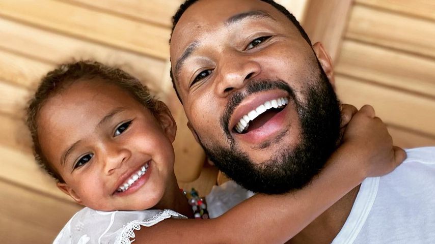 John Legend mit seiner Tochter Luna