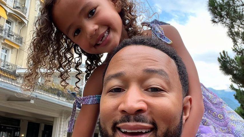 John Legend mit Tochter Luna