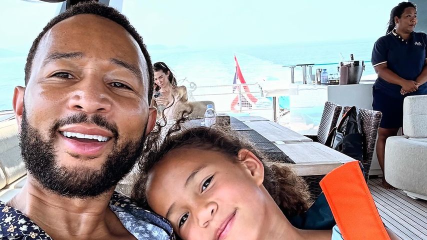 John Legend mit seiner Tochter Luna im April 2024