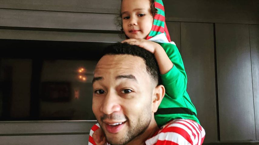 John Legend mit seiner Tochter Luna