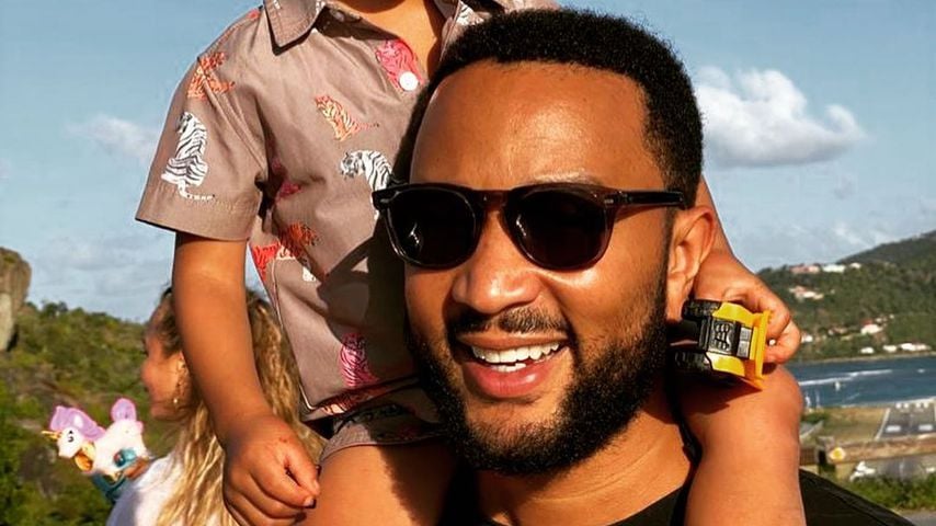 John Legend und Söhnchen Miles, Dezember 2020