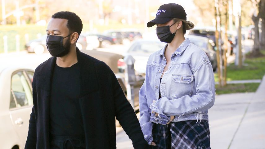 Sänger John Legend mit seiner Frau Chrissy Teigen
