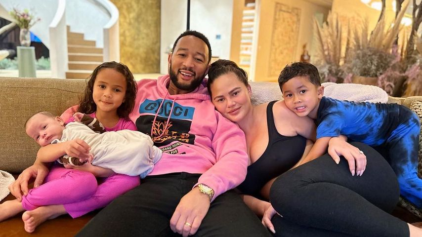 John Legend und Chrissy Teigen mit ihren Kindern, März 2023