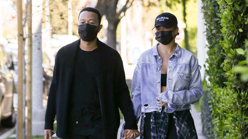 Lässige Looks: John Legend und Chrissy Teigen beim Bummeln